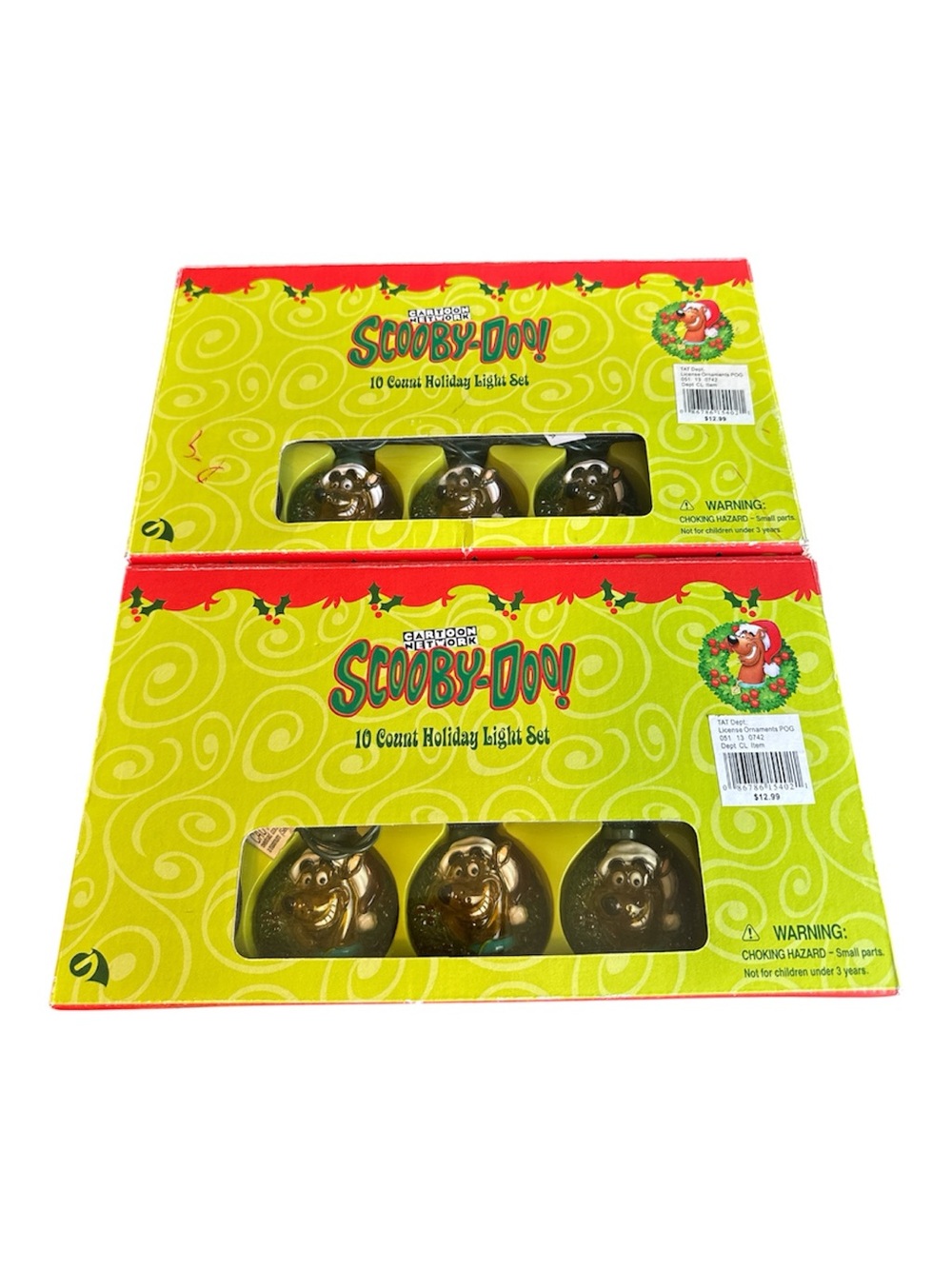 Vintage Cartoon Network Scooby-Doo Christmas Lights - 2 Sets